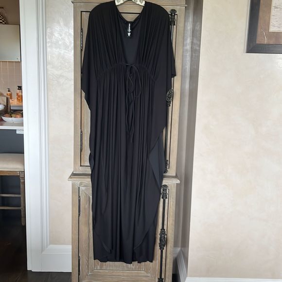 Coldesina Kaftan Black Stretch Dress size 2X / 3X - Picture 4 of 14